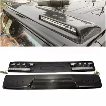 Dachspoiler aus Kohlefaser mit LEDs für Mercedes W463A W464