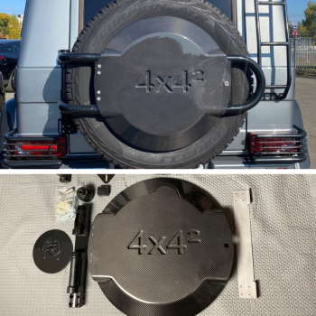 Ersatzrad Abdeckung  für Mercedes-Benz W463 G-Wagon 4x4 Hoch 2 aus Carbon