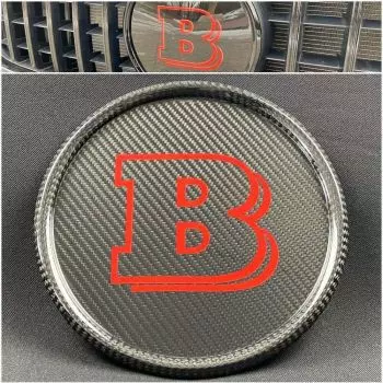 Mercedes B W463A G-Wagon G63 G500 Frontgrill Carbon B Style Badge Red Sign