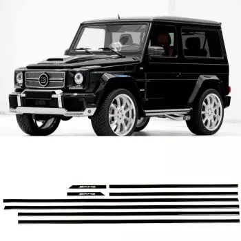 AMG BLACK mouldings insertions black gloss for 3-door SWB Mercedes-Benz W463 G-Class