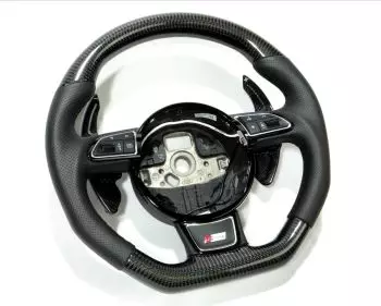 Audi A4 S4 A5 S5 Q5 SQ5 Q7 RS5 RS6 Steering Wheel Carbon Leather