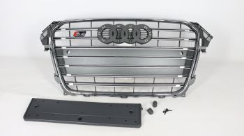 Audi A4 B8 2012-2015 Kühlergrill Grill in S4 Grey Style 