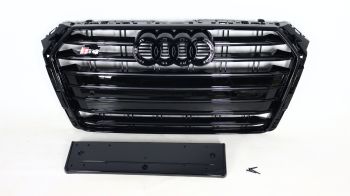 Audi A4 B9 2015-2019 Kühlergrill Grill in S4 Black Style