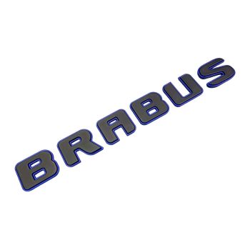 Kofferraum Heckteil Mercedes S E C G GT Brabus ROCKET Black Blue Metallic Emblem Badge