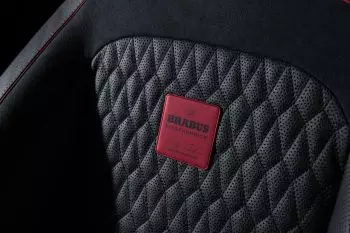 Metallic Brabus Red Masterpiece Sitze Emblem Logo Set für Mercedes-Benz W463A G-Klasse