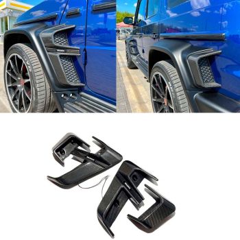 Carbon fiber Brabus Widestar exterior trim body kit set insertions without diffuser for Mercedes-Benz G-Class W463A