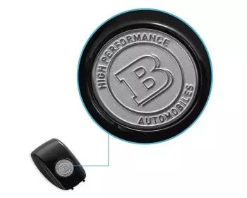 Metallic Brabus high-performance edition badge logo for remote key fob cover holder for Mercedes-Benz W463A W464 G-Class