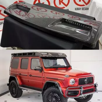 Carbon fiber front roof spoiler with LEDs for Mercedes-Benz W463A 4x4 A4638807303/008