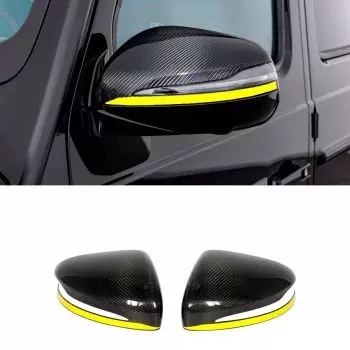 Carbon Fiber Mirror Covers for Mercedes-Benz G-Class W463A -Gelb