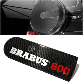  Kohlefaser Reserveradabdeckung für das hintere Reserverad, Emblem, Logo, Brabus 800, für Mercedes-Benz W463 G-Klasse G-Wagen