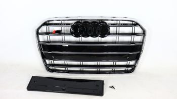 Audi A6 C7 2014-2018 Kühlergrill Grill in S6 Chrome Style 