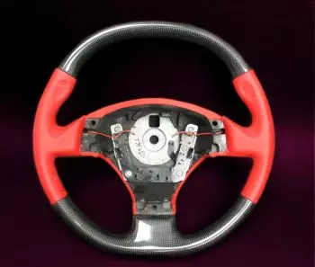 Ferrari F430 Steering Wheel Carbon Red Leather