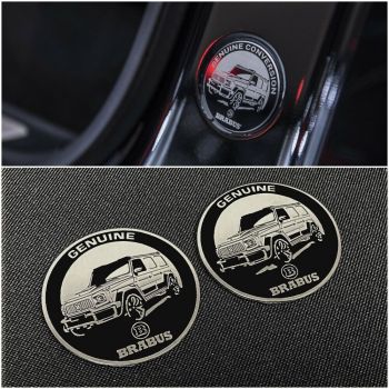 für Mercedes G Wagon W463A Brabus Original Innensäule schwarze Embleme