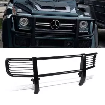 Stoßstangenschutz vorne Edelstahl schwarz Schutzbügel für Mercedes-Benz G-Wagen W463