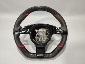 Porsche 911 997 Boxter Cayman 991 Steering Wheel Carbon Leather