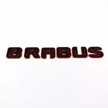 Mercedes S E C G GT Brabus ROCKET Black Red Carbon Metallic Emblem Abzeichen