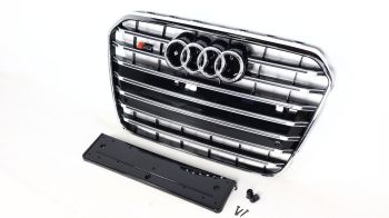 Audi A6 C7 2012-2015 Kühlergrill Grill in S6 Chrome Style Ohne Nightvision