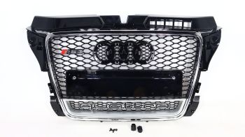 AUDI A3 8V 2008-2012 KÜHLERGRILL GRILL IN RS3 CHROME QUATTRO STYLE