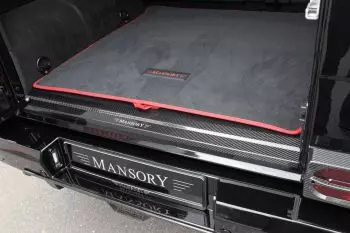 Heck Kofferraum Einstiegsleiste Verschleißplatte aus Carbon Mansory LED beleuchtet für Mercedes-Benz G-Klasse G-Wagen W463