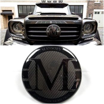 Mansory Kühlergrill Carbon Emblem Logo für Mercedes-Benz G-Wagen G-Klasse W463 