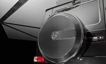 Mercedes-Benz G-Class W463 Brabus Spare Wheel Ersatzrad Reserverad Pannenrad Carbon Cover Abdeckung